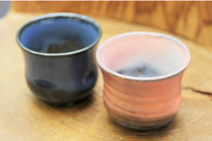 唐橋焼 窯元ペア焼酎カップ