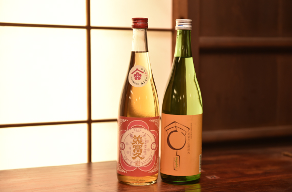 （左）梅酒|（右）【秋限定】美冨久 山廃純米原酒ひやおろし